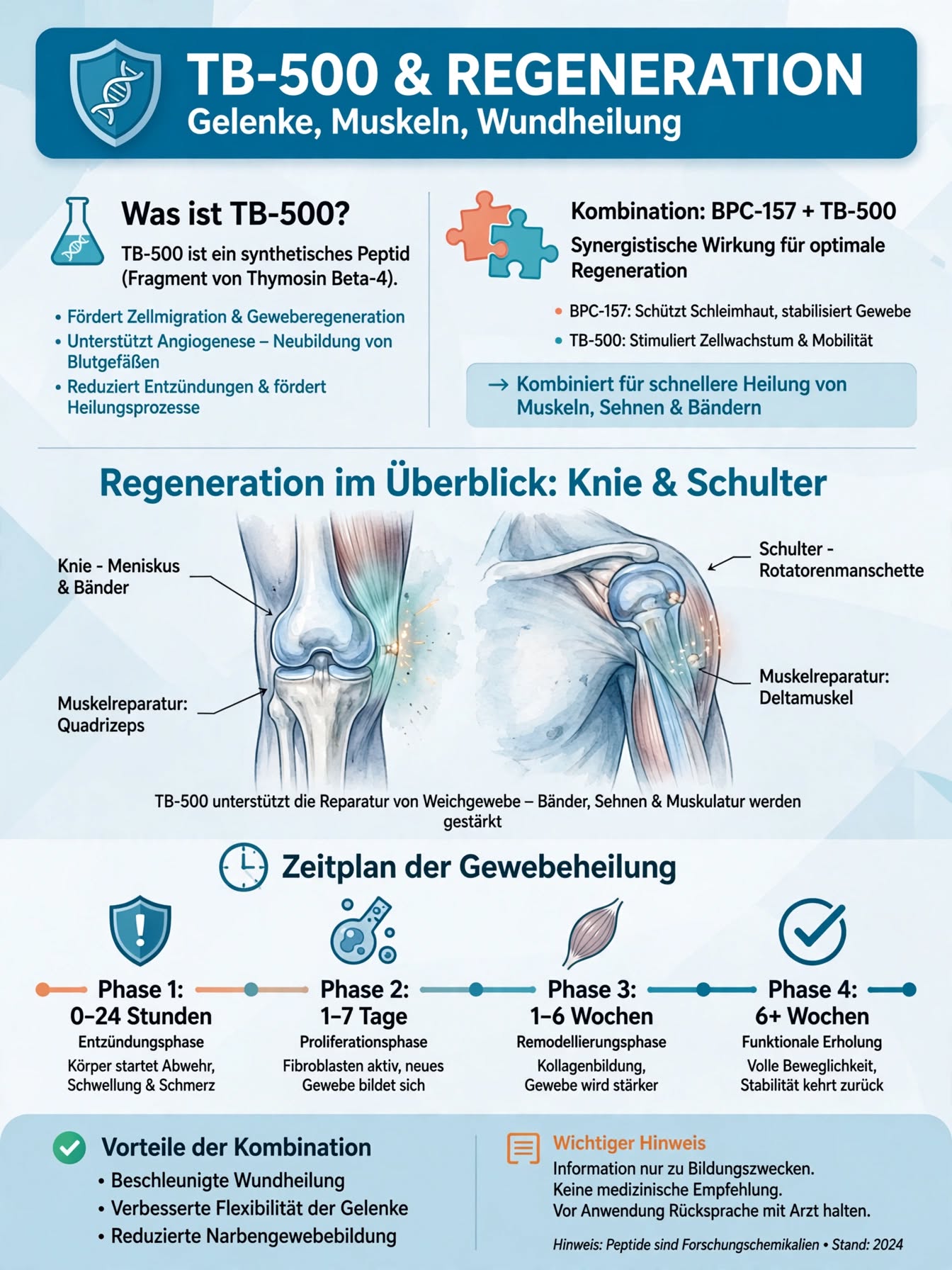 TB-500 & Regeneration — Gelenke, Muskeln, Wundheilung